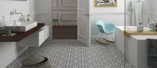 carreaux de ciment pour sa salle de bain