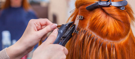 Extensions de cheveux à chaud