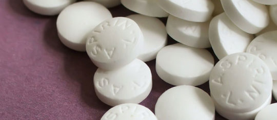 La prise d'aspirine